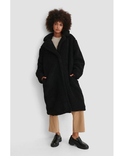 black fluffy teddy jacket