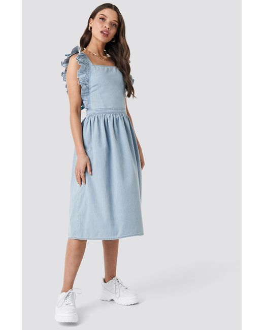 flowy pinafore dress