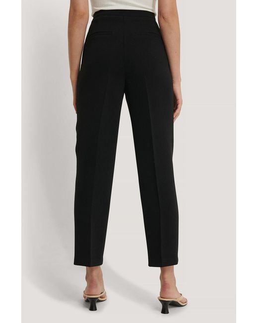 NA-KD Synthetic Black Cropped Darted 