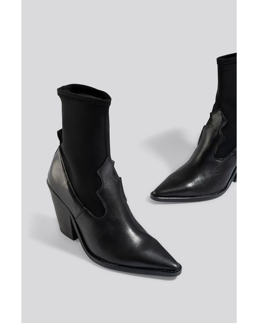 Mango Black Rota Ankle Boots | Lyst UK