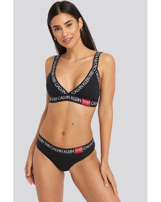 technisch cultuur lichtgewicht Calvin Klein Bikini Coordinate Bottom in het Zwart | Lyst NL
