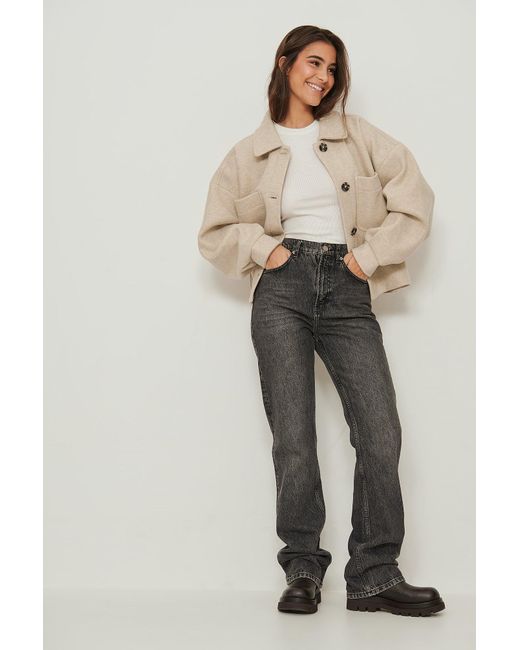 oversized cream jacket