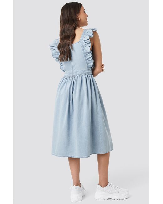 frilly pinafore dress