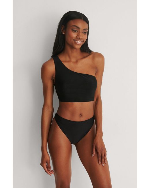 NA-KD Synthetic Recycled One Shoulder Bikini Top - Lyst