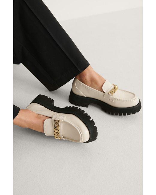 beige backless loafers
