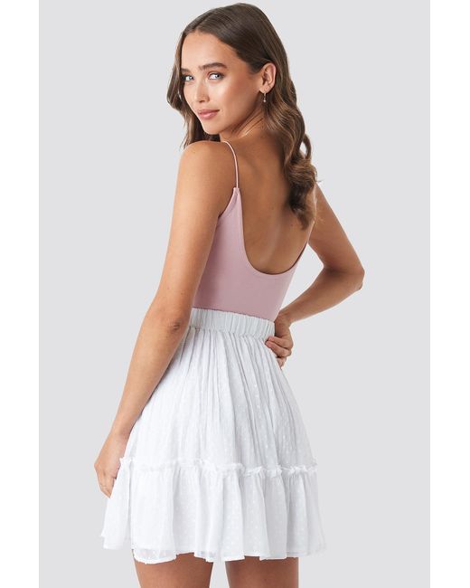 NA-KD Flowy Mini Skirt White | Lyst UK