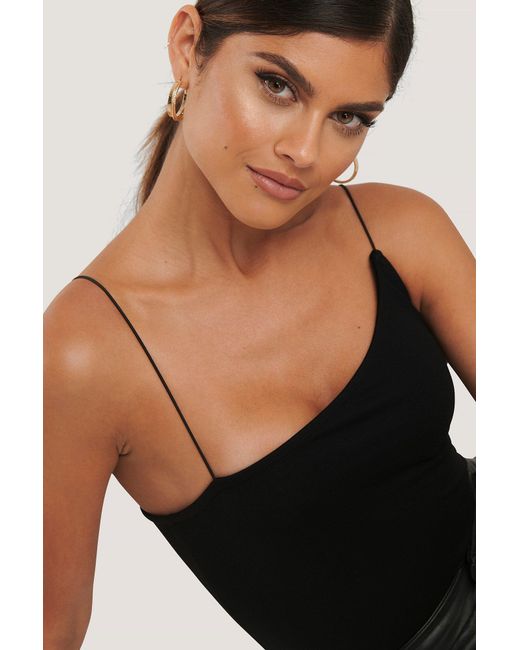 black spaghetti strap top