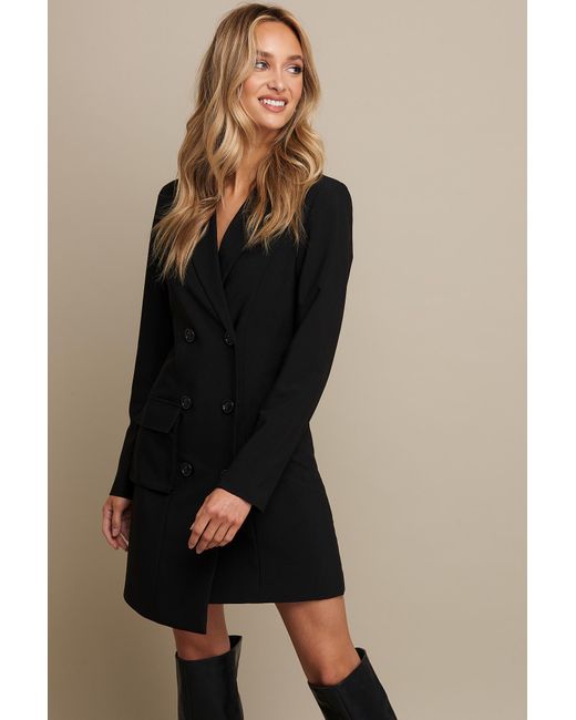 vero moda double breasted utility blazer dress