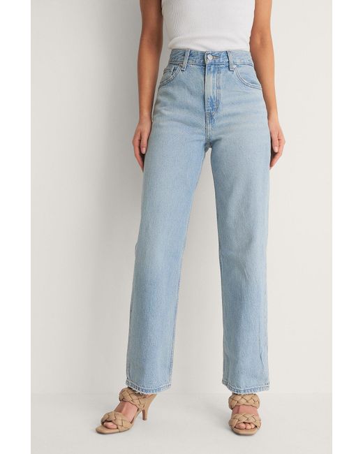 Levi's Blue Loose Straight Jeans Low Bow | Lyst