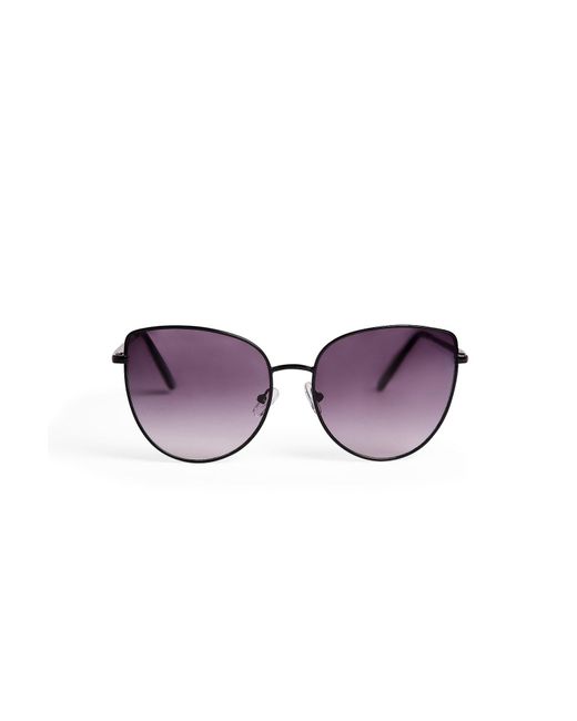 NA-KD Grote Cateye Zonnebril Met Dun Frame in het Purple