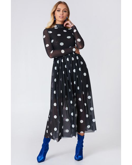 Black and White Midi Dress