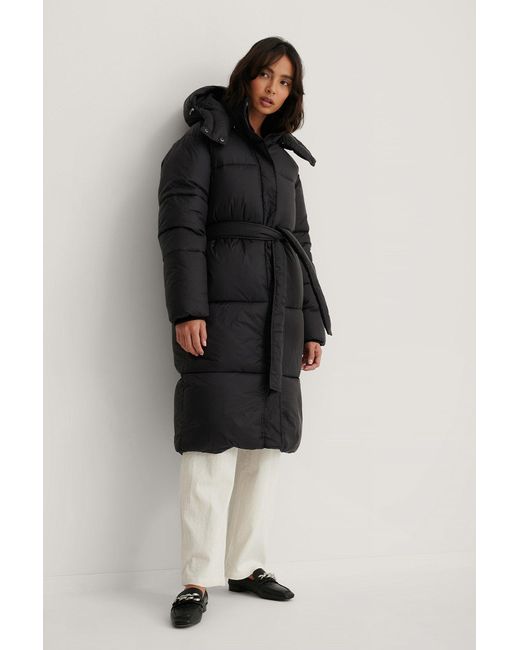 puffer belted jacket