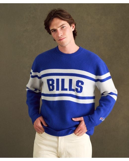 NAADAM Blue Nfl Luxe Cashmere Crewneck Sweater for men