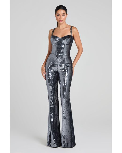 Nadine Merabi Blue Beverly Jumpsuit