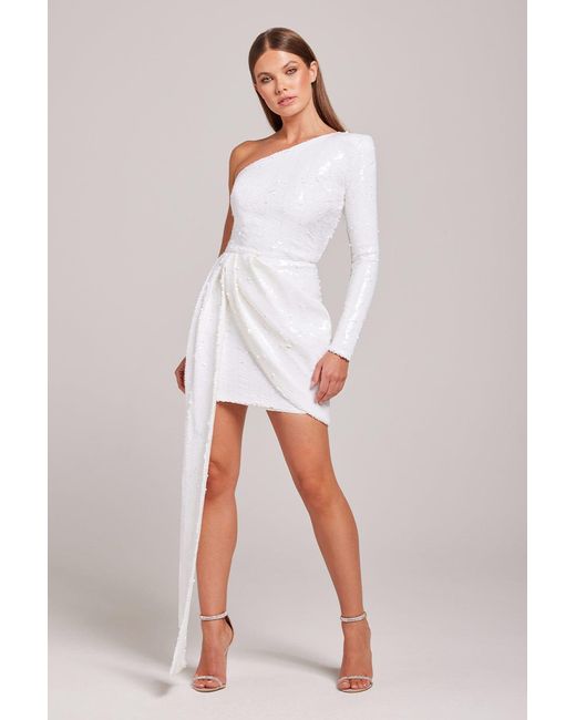 Nadine Merabi White Celina Dress
