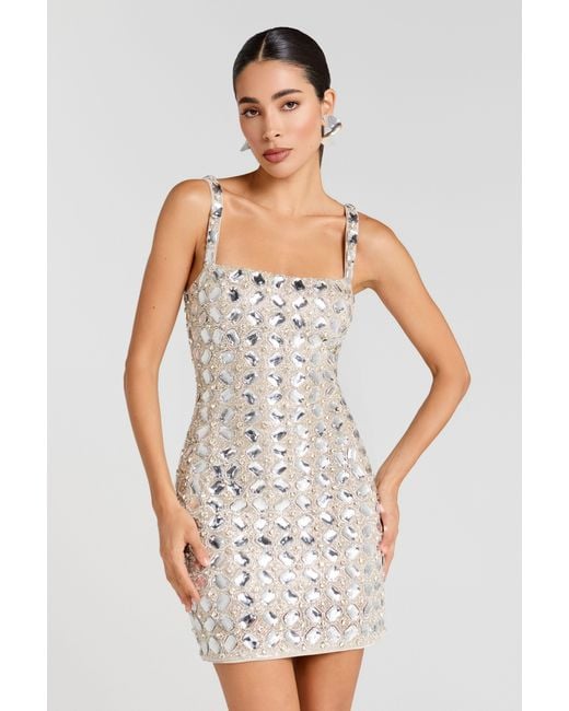 Nadine Merabi White Tate Dress