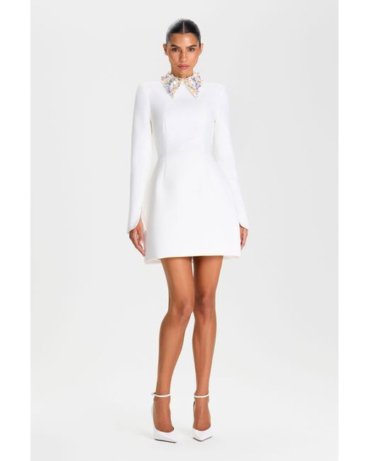 Mini White Nadine Merabi Alisha Dress