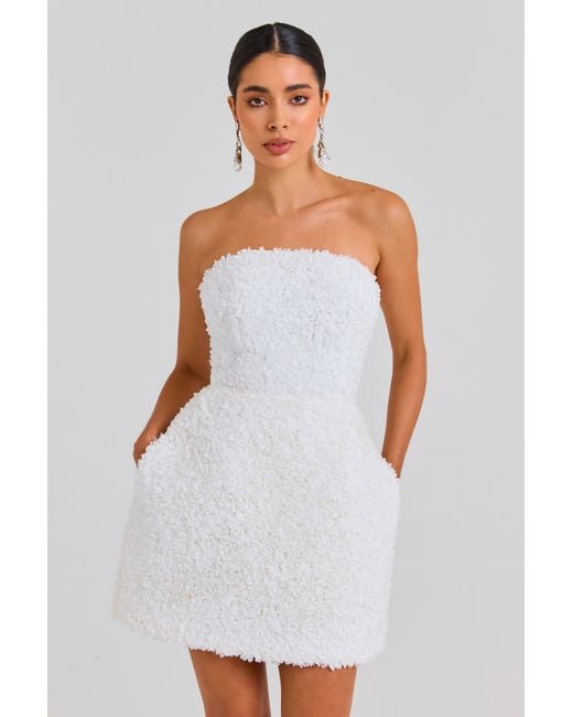 Nadine Merabi White Maisy Dress