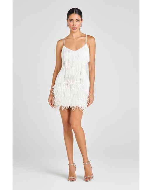 Nadine Merabi White Lottie Dress