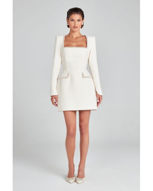Nadine Merabi White Natalie Ivory Dress