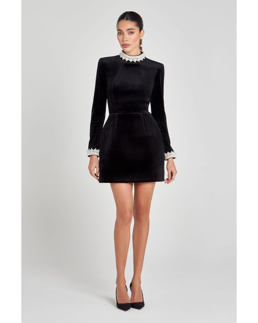 Nadine Merabi Black Audrina Dress