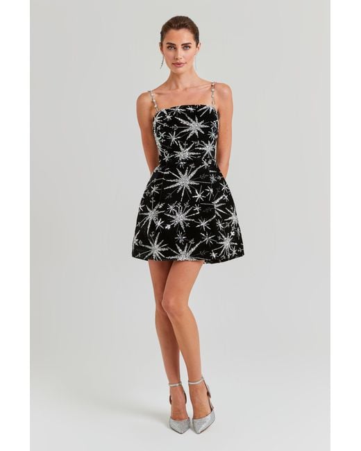 Nadine Merabi Black Stella Star Dress
