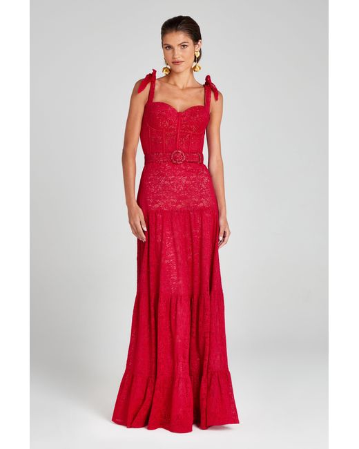 Nadine Merabi Red Miranda Dress