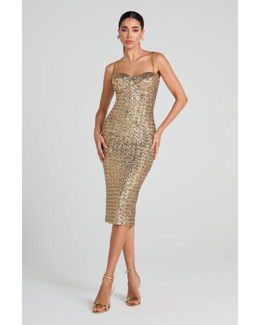Nadine Merabi Metallic Nina Dress