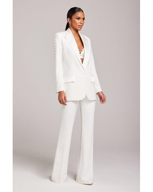 Nadine Merabi White Charlotte Blazer