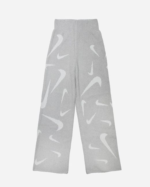 Phoenix cozy bouclé 's high-waisted wide-leg knit pants Nike en coloris White