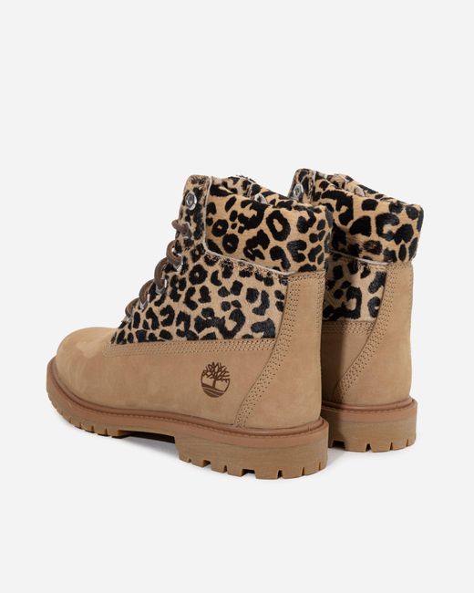 Timberland Premium 6 Inch Lace Up Boot in het Natural