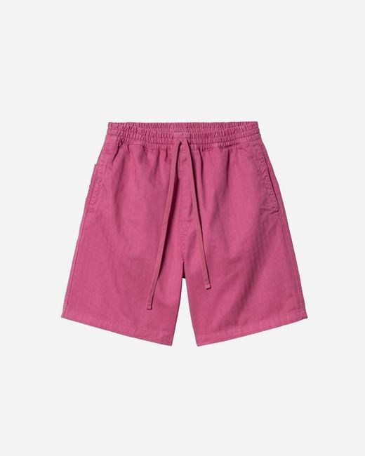 Rainer shorts Carhartt en coloris Pink