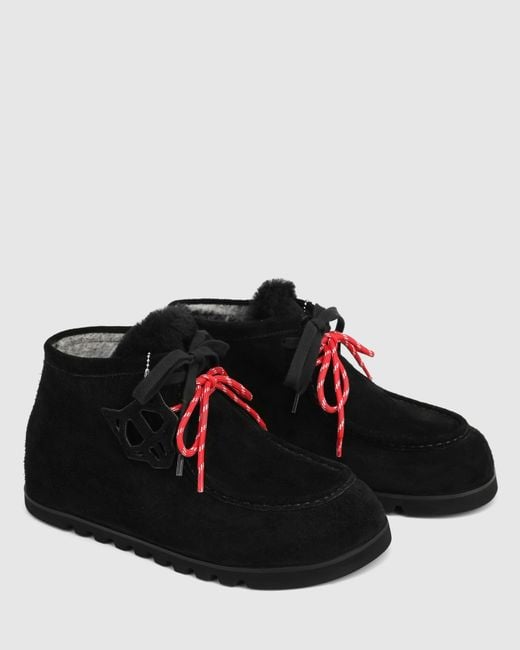 Naked Wolfe Black The Madness Boot Suede