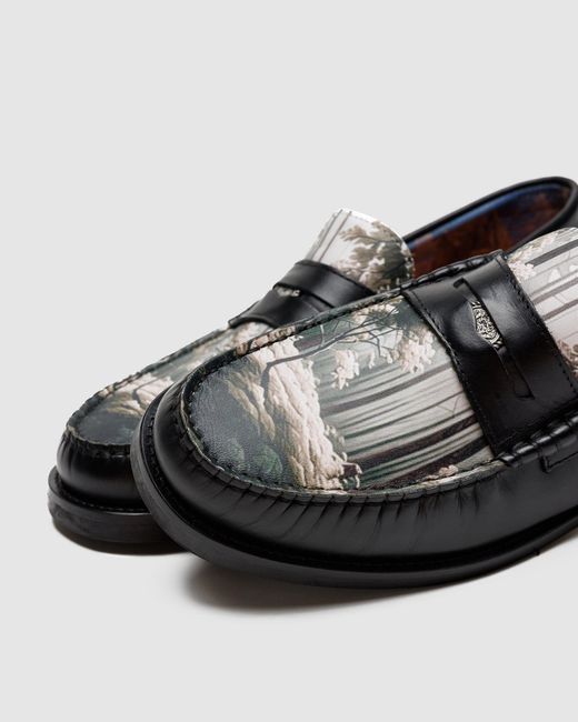 Naked Wolfe Black Snuff Leather Loafers with Custom Lining
