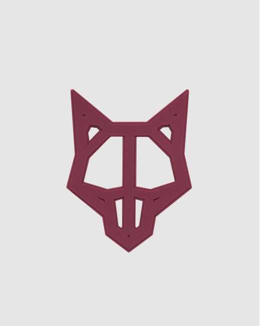 Naked Wolfe Red Velcro Rubber Wolfe Head Patch