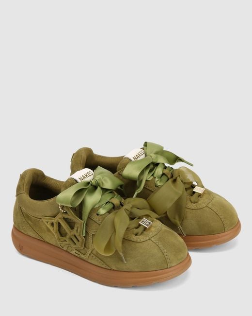 Naked Wolfe Green Expense Suede