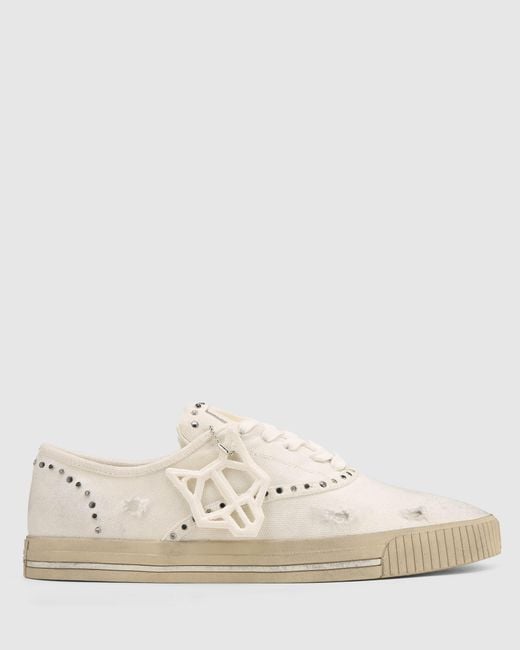 Naked Wolfe Natural The Sailing Sneaker Canvas
