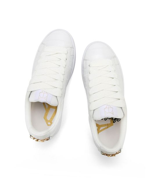 ☆人気!!☆Naked Wolfe☆SURI EEL PRINT LEATHER Naked Wolfe Suri Eel Print Leather in White | Lyst