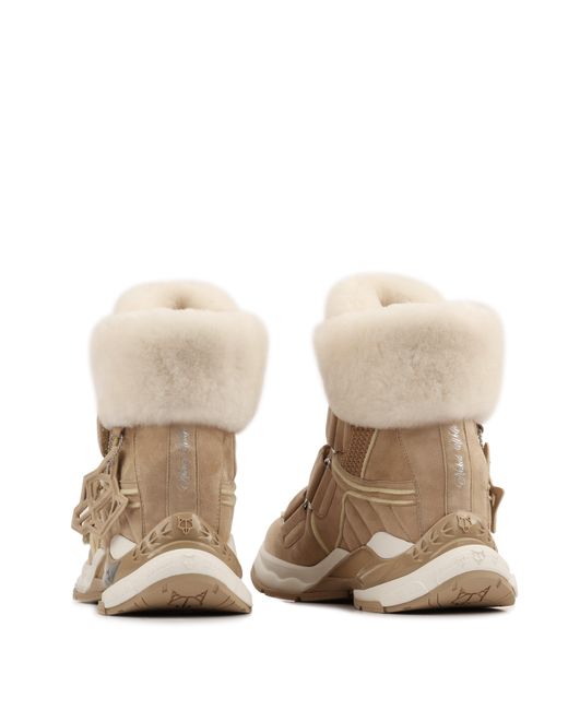Naked Wolfe Natural Summit Sand Suede Mesh