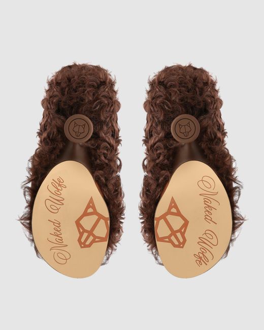 Naked Wolfe Brown Bam Shearling