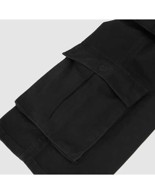 Naked Wolfe Black Baggy Pocket Cargo Pants