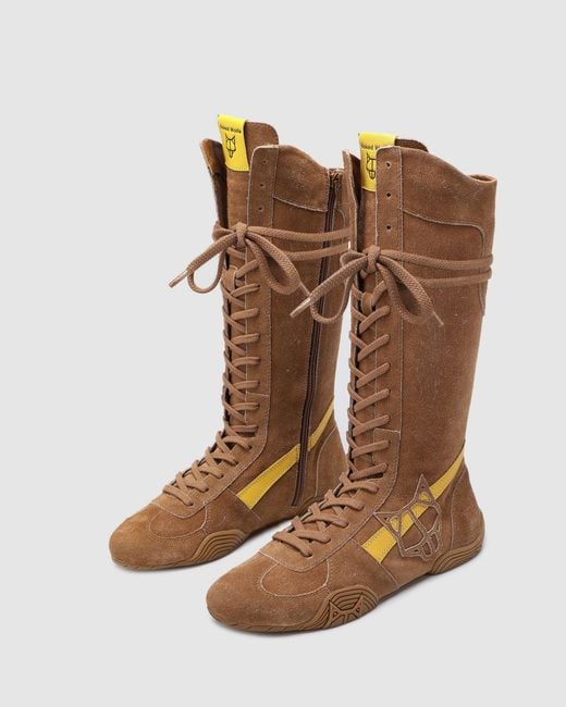 Naked Wolfe Brown Betsy Tan Suede