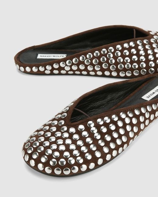 Naked Wolfe White Pippa Studded Leather