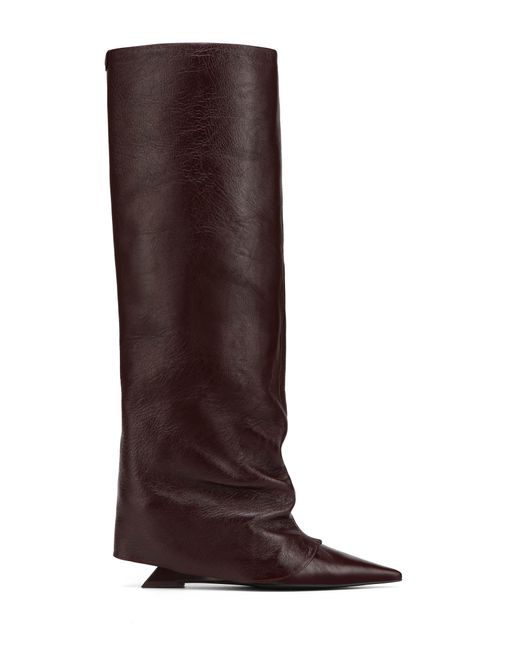 Naked Wolfe Brown Stated Burgundy Leather
