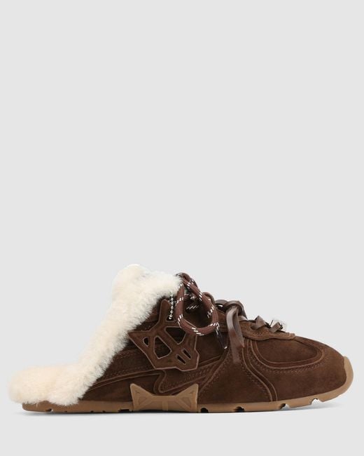 Naked Wolfe Women's Brown Adorn Suede