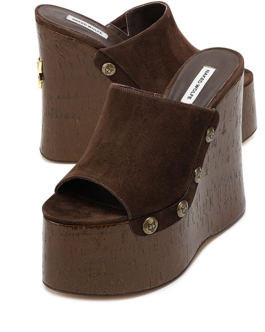 Naked Wolfe Brown Tulip Suede