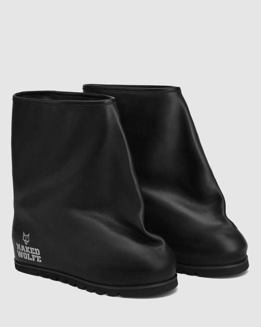 Naked Wolfe Black The Bag Boot Leather