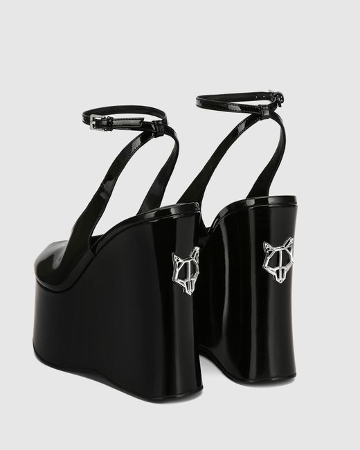 Naked Wolfe Black Tansy Patent Leather
