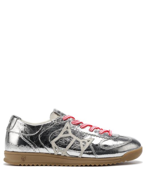 Naked Wolfe White Exposuree Crinkle Metallic Leather