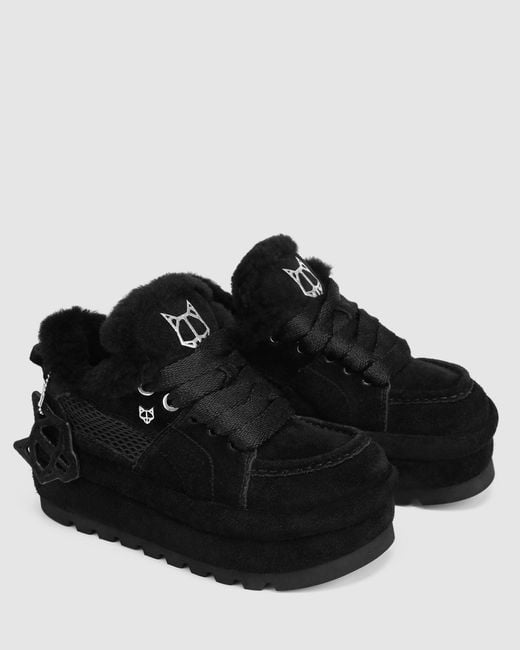 Naked Wolfe Black Beau Suede